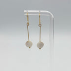 Delia Earrings White