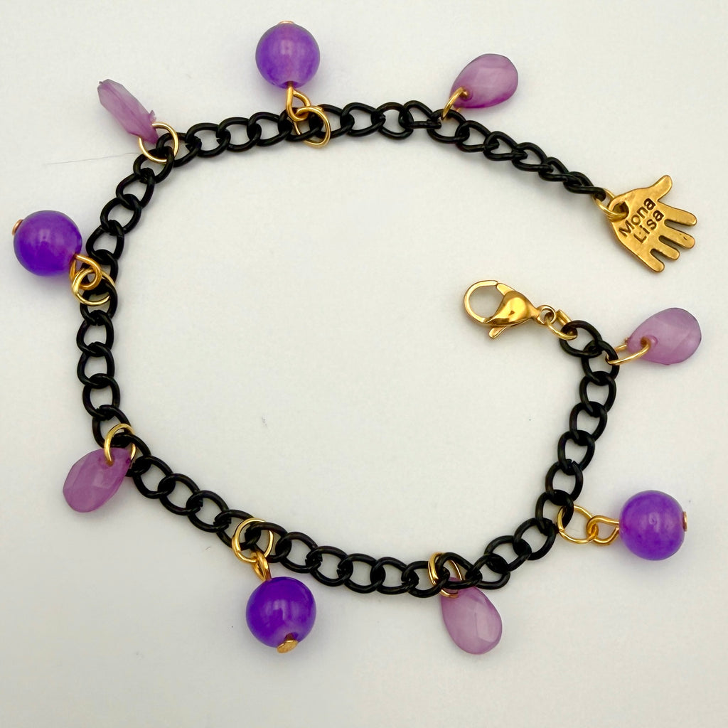 Charmagne Bracelet Purple and Black