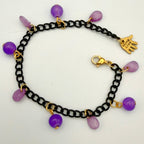 Charmagne Bracelet Purple and Black