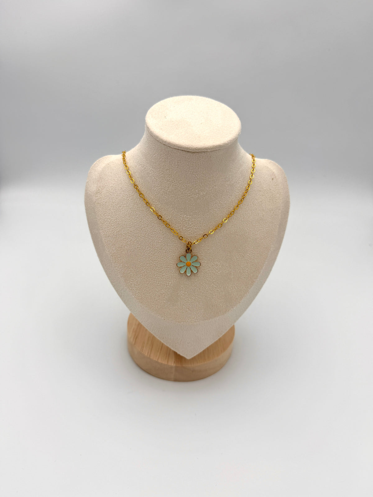 Leah Flower Necklace Mint